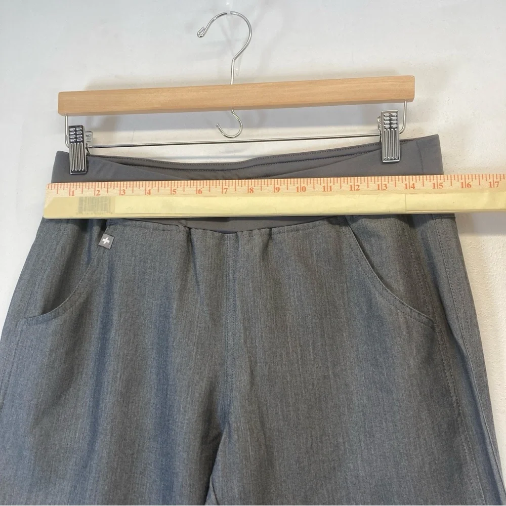 Figs Kanye Moto Scrub Pants Women’s S Graphite Gray Elastic Waist Pockets